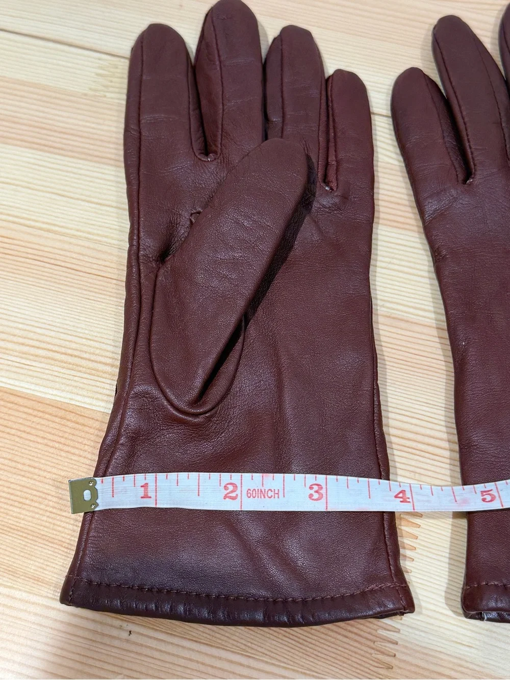 Nordstrom Leather Equestrian Driving Gloves - Burgundy Oxblood Lined